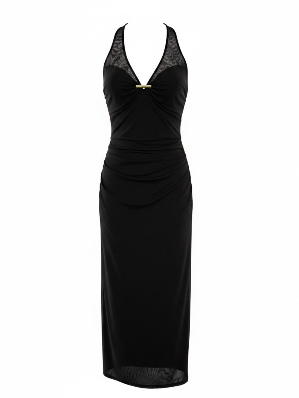 Caroline Constas Black Halter Backless cover up Dress - Picture 3 of 6